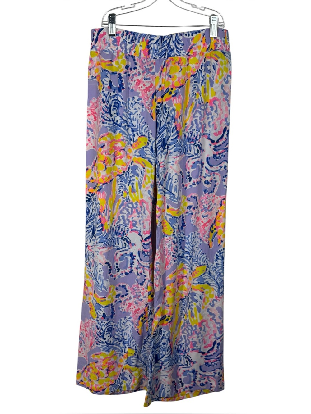 Lilly Pulitzer So Snappy Bal Harbor Palazzo Pants XS Rayon Breathable Wide Leg